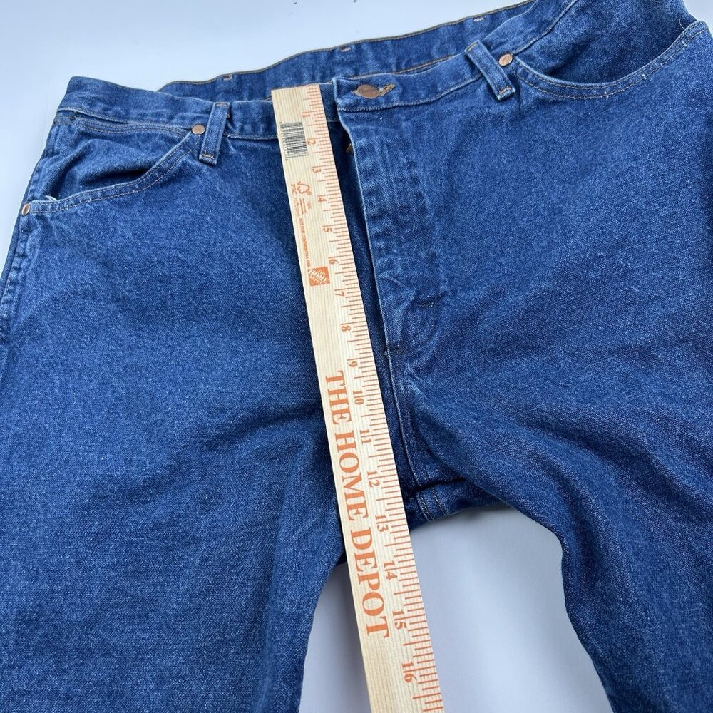 Vintage Wrangler 38X30 100% Cotton Straight Leg Jeans 1013MWZPW Cowboy Cut - Picture 8 of 14